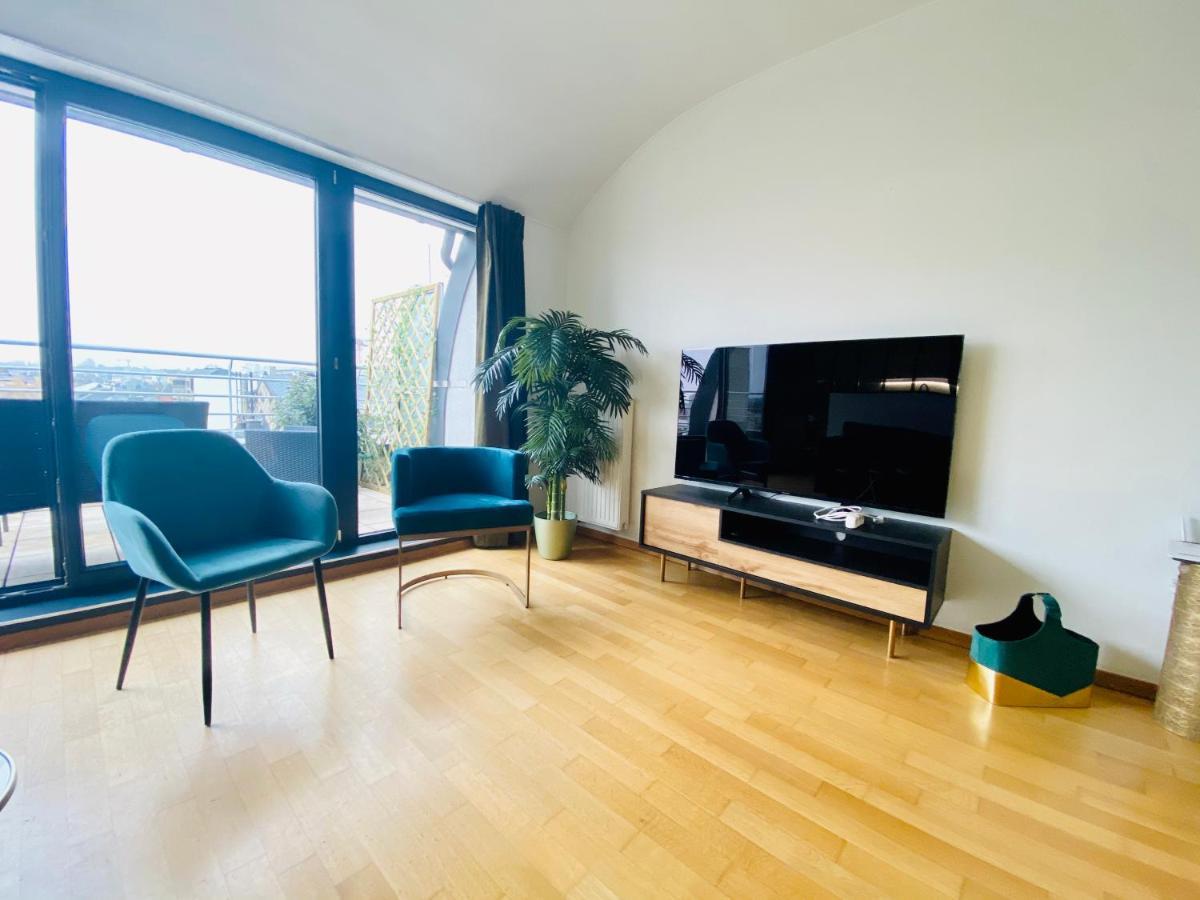 The Luxury Green Penthouse In City Center With Terrace And Free Parking Λουξεμβούργο Εξωτερικό φωτογραφία