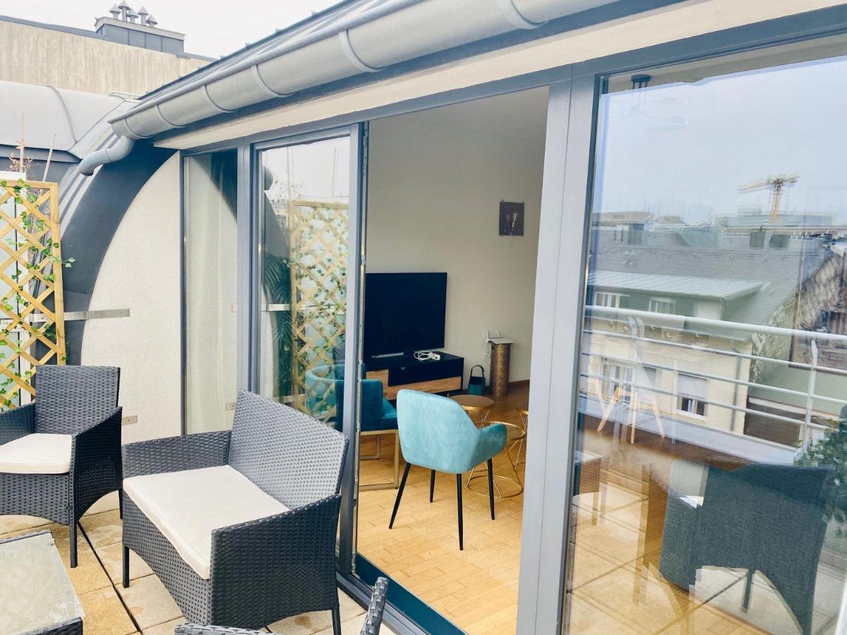 The Luxury Green Penthouse In City Center With Terrace And Free Parking Λουξεμβούργο Εξωτερικό φωτογραφία